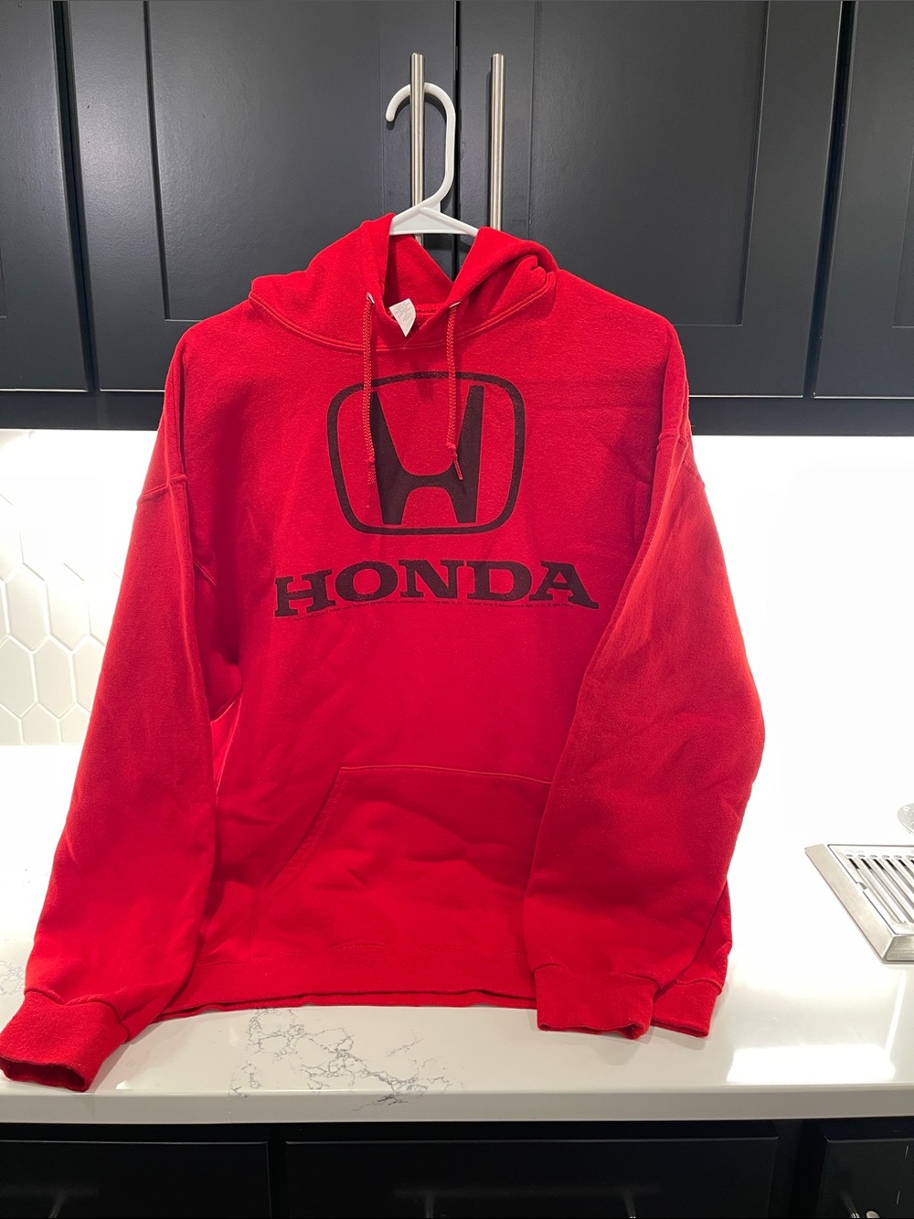 Men's Red Honda Logo Hoodie Sweatshirt
